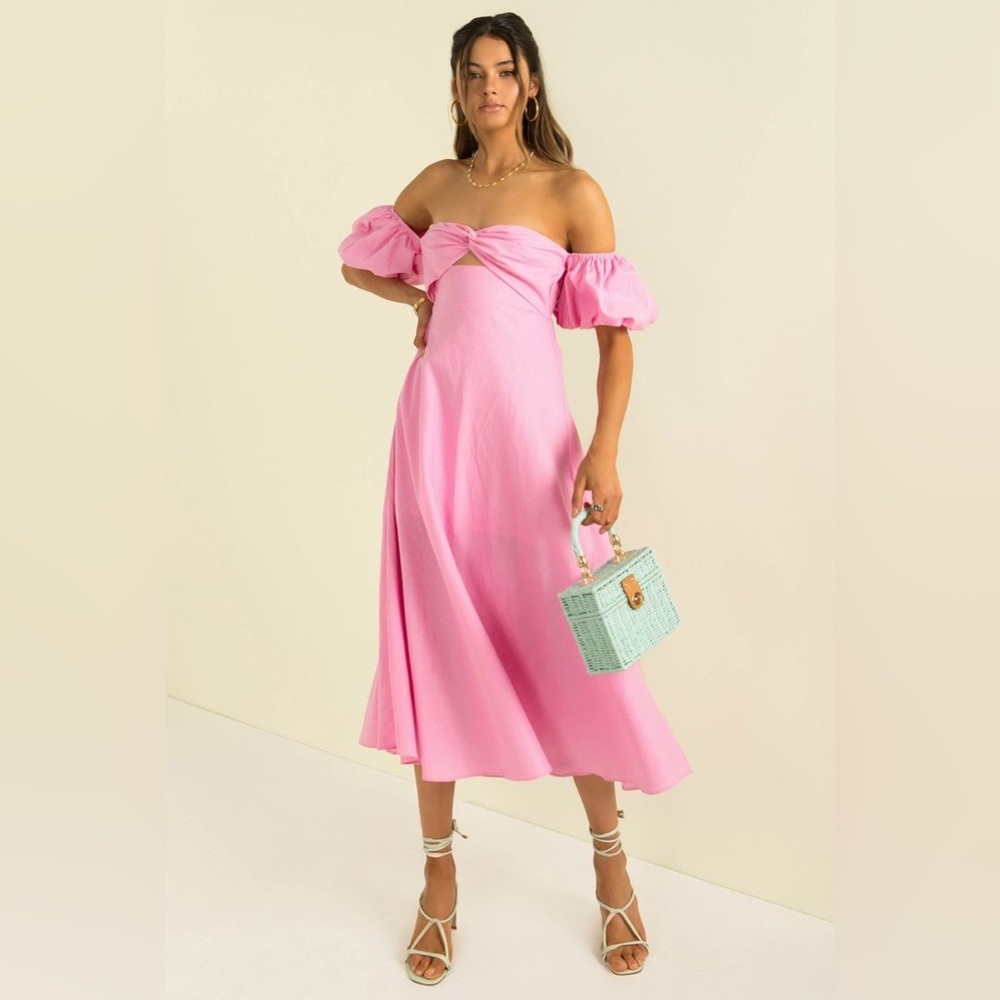 Sundae Muse Mallory Dress - Pink Maxi Dress